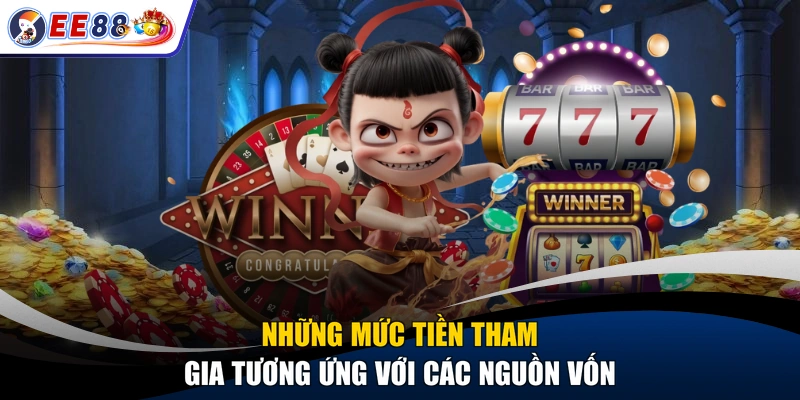 Những mức tiền tham gia tương ứng với các nguồn vốn